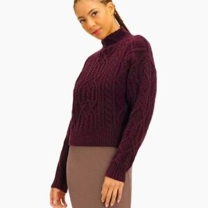 UGG Janae Cable Knit Sweater In FIG